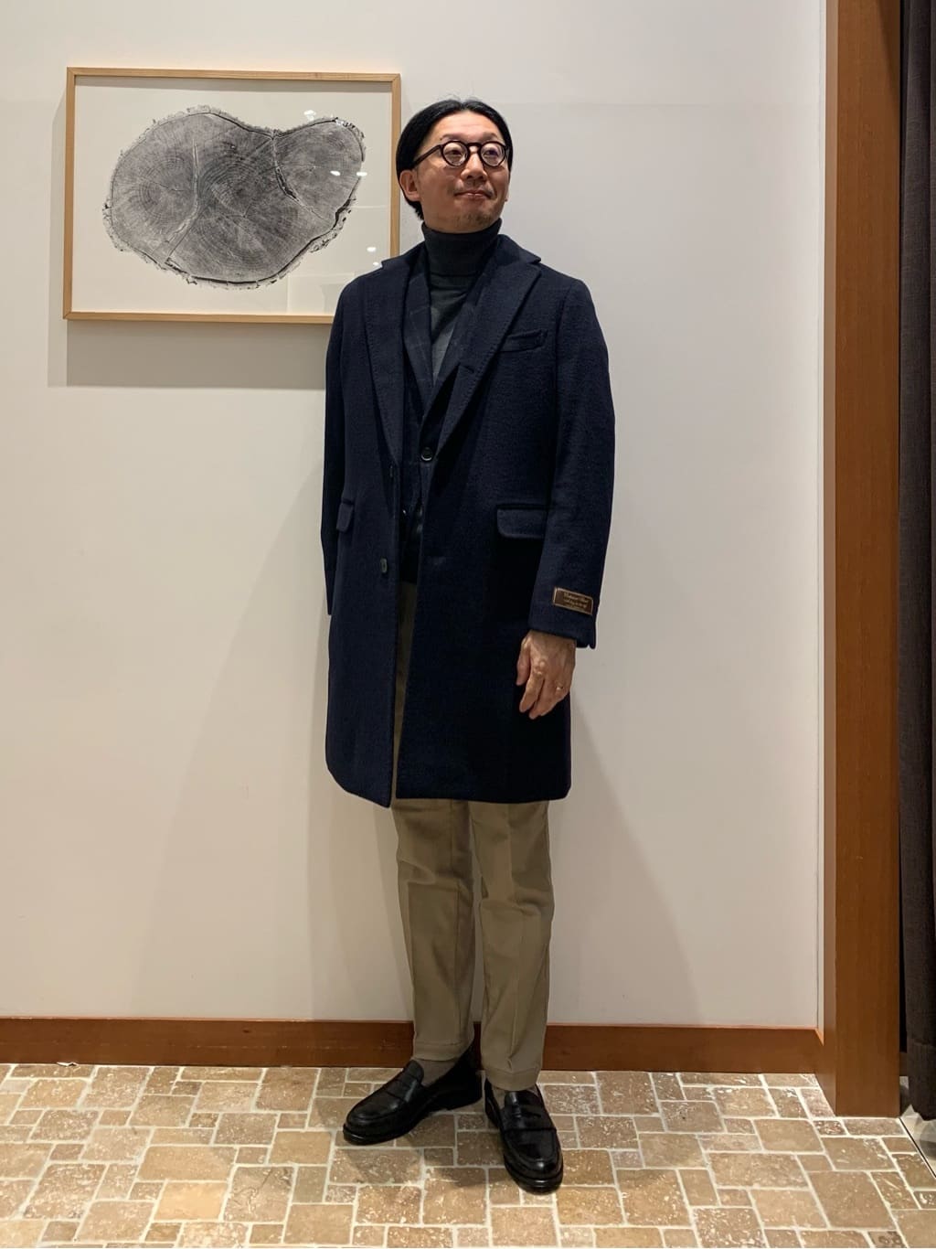 UNITED ARROWS LTD. OUTLET | カシミヤブレンド ネイビー チェスター