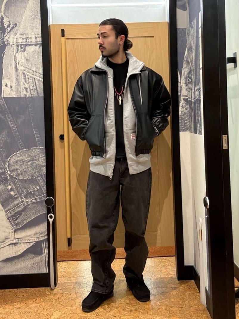 Levi's | PREMIUM BLACK TYPEII TRUCKER LEATHER JACKET | Rakuten