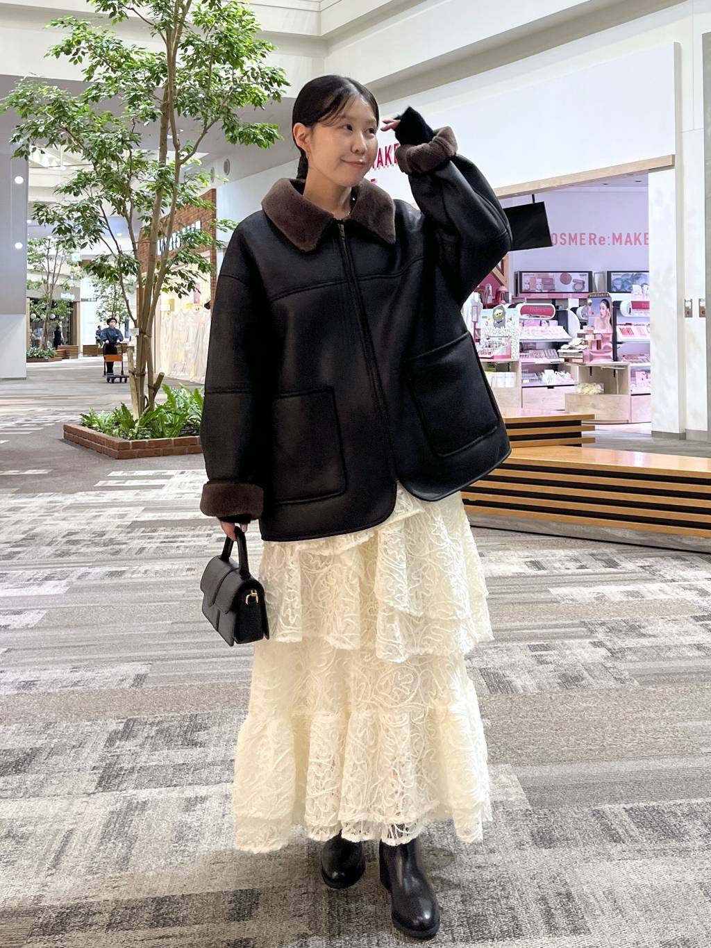 mysty womanのファーボンディングボマーブルゾンを使ったコーディネートを紹介します。｜Rakuten Fashion(楽天ファッション／旧楽天ブランドアベニュー)6576297