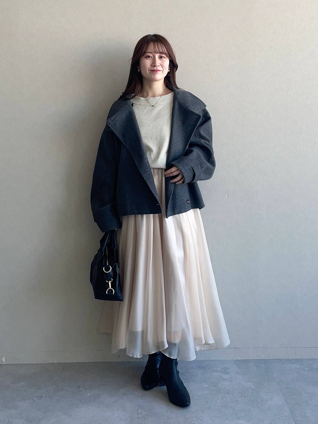 mysty womanのラメモールボートネックプルオーバーを使ったコーディネートを紹介します。｜Rakuten Fashion(楽天ファッション／旧楽天ブランドアベニュー)6576461