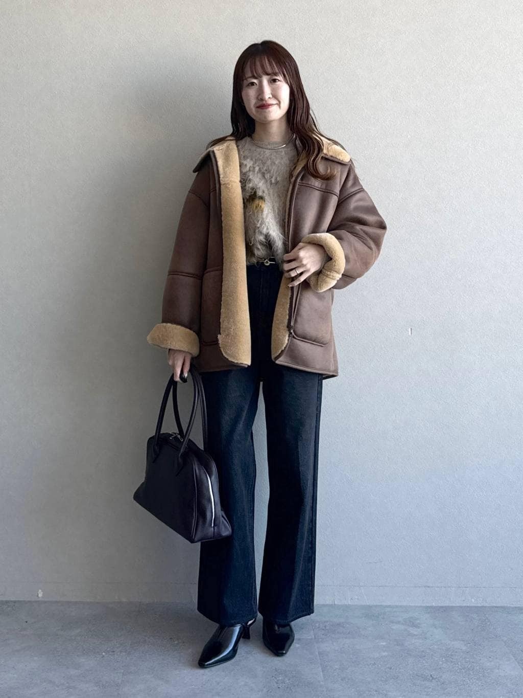 mysty womanのファーボンディングボマーブルゾンを使ったコーディネートを紹介します。｜Rakuten Fashion(楽天ファッション／旧楽天ブランドアベニュー)6576453