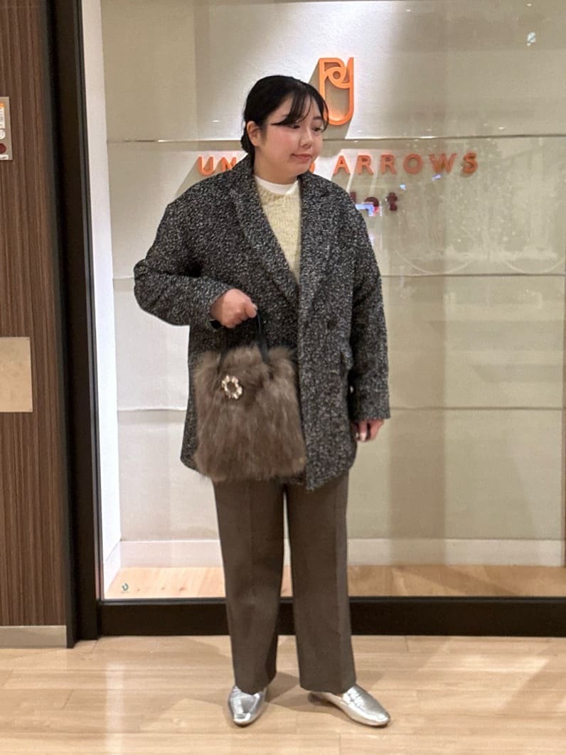 UNITED ARROWS LTD. OUTLETのミックスカラー フェザー ニット を使ったコーディネート | Rakuten ...