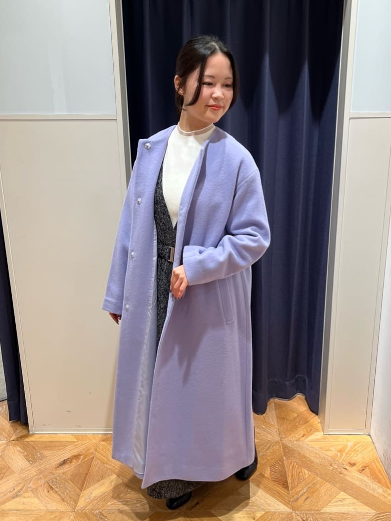 NATURAL BEAUTY BASIC | フォルムノーカラーロングコート | Rakuten