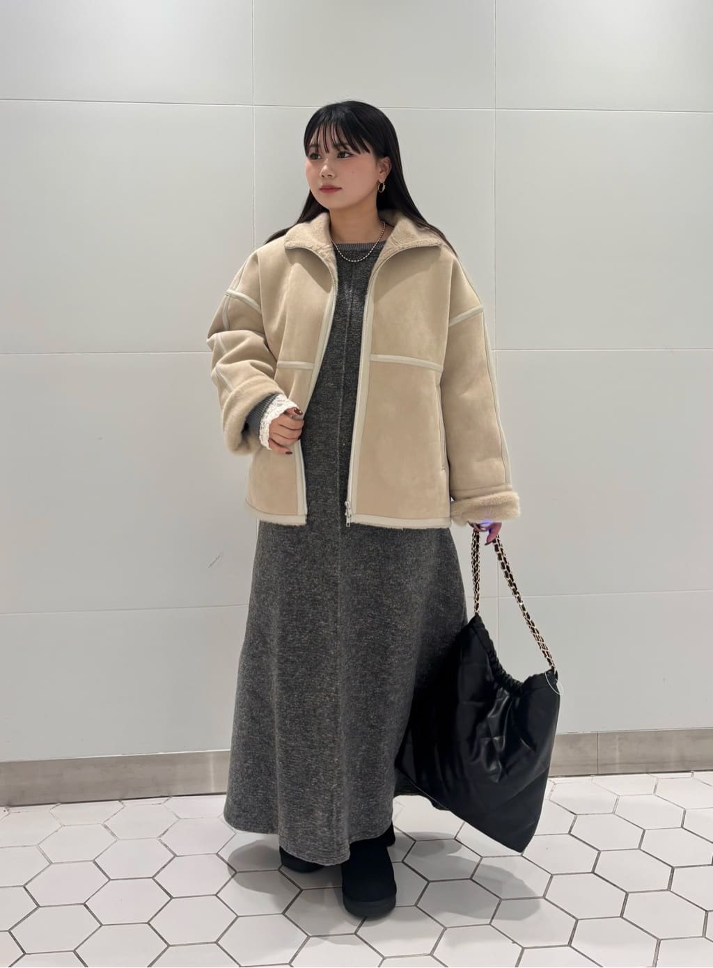 DOUDOU | 【完売カラー再追加!】リンクルフラワーシャーリングプル