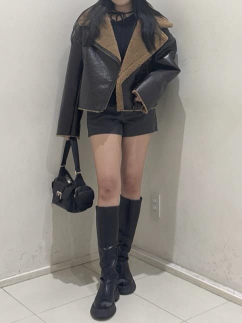 moussyの【ViVi掲載】AIR EASE ロングブーツを使ったコーディネート