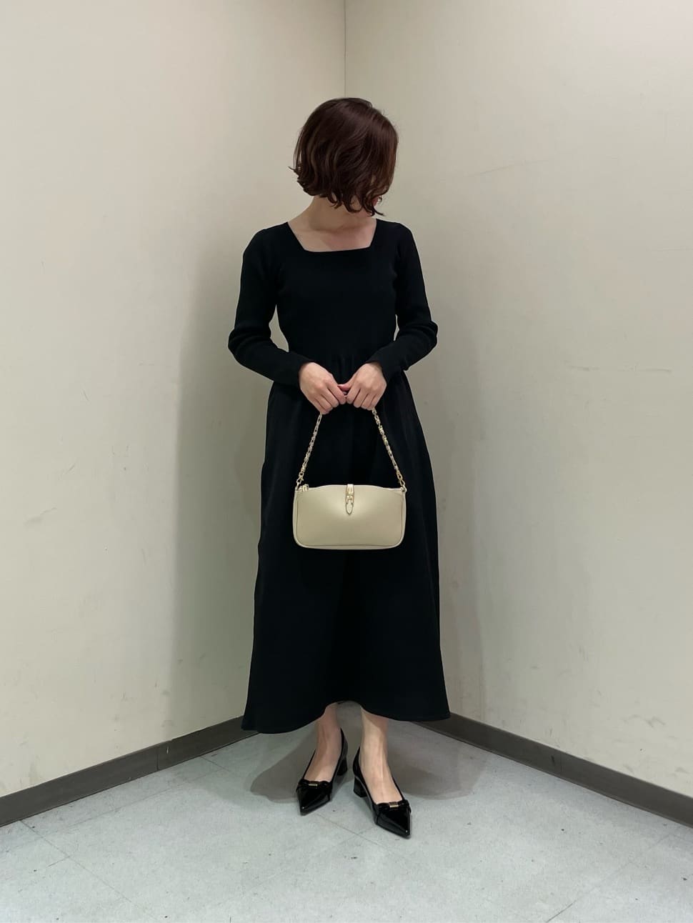 CHARLES & KEITH | Dorian ドリアン パテントボウブロックヒール
