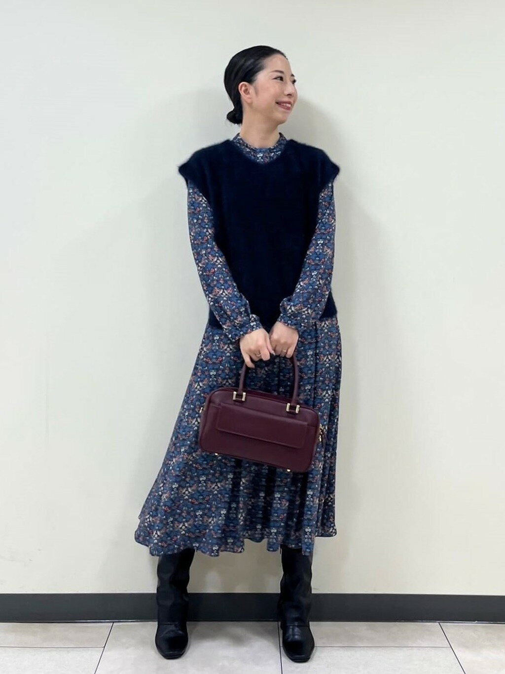 AMACAのヘアリーニットジレを使ったコーディネートを紹介します。｜Rakuten Fashion(楽天ファッション／旧楽天ブランドアベニュー)6583245