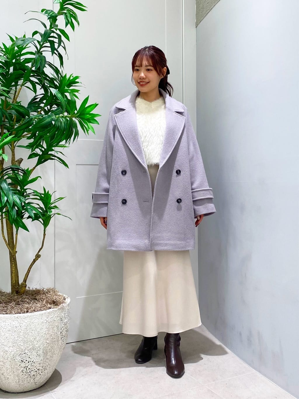 NATURAL BEAUTY BASIC | ダブルブレストフォルムミドルコート
