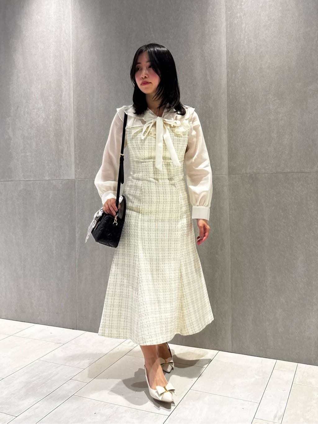 JILL by JILL STUART | ブラウスドッキングツィードワンピース