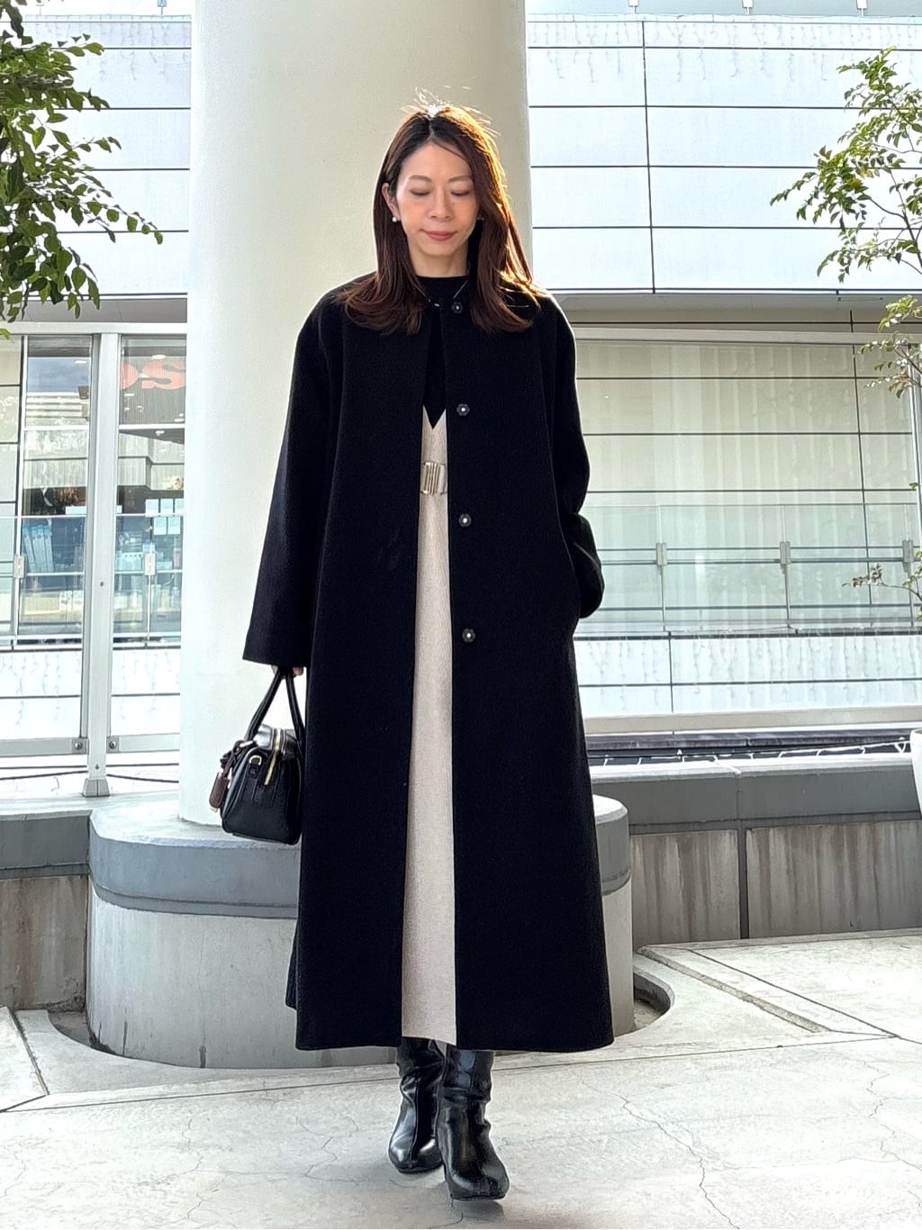 NATURAL BEAUTY BASIC | フォルムノーカラーロングコート | Rakuten