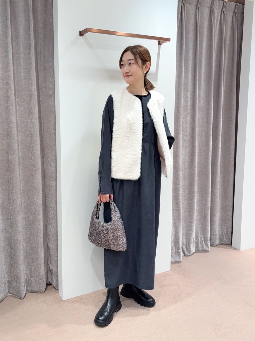UNITED ARROWS LTD. OUTLET | キュプラブレンド タイリボンワンピース