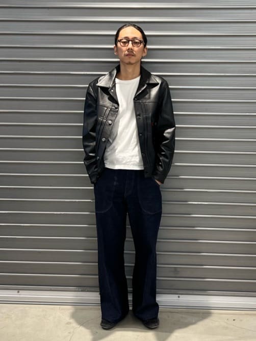 Levi's | PREMIUM BLACK TYPEII TRUCKER LEATHER JACKET | Rakuten