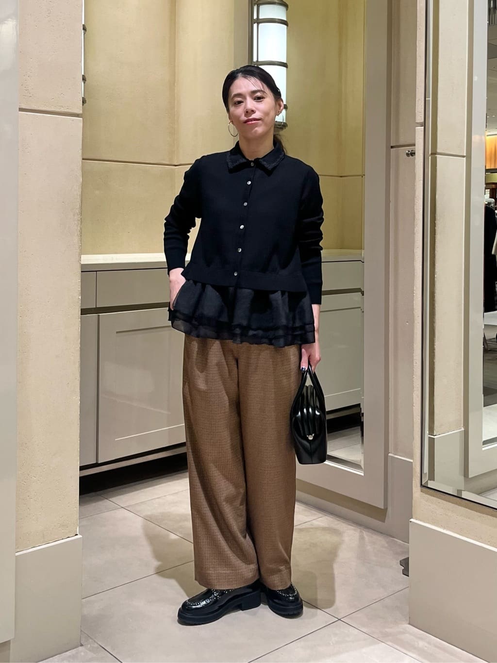 UNITED ARROWS レディー ポロコンビ ロングスリーブニット 【公式通販】