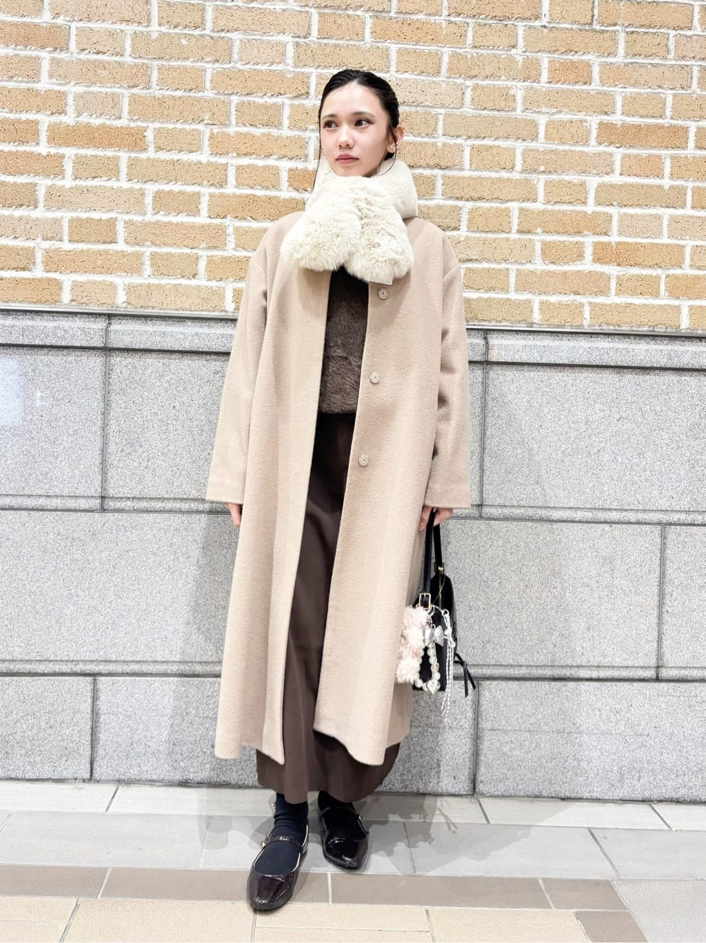 NATURAL BEAUTY BASIC | フォルムノーカラーロングコート | Rakuten
