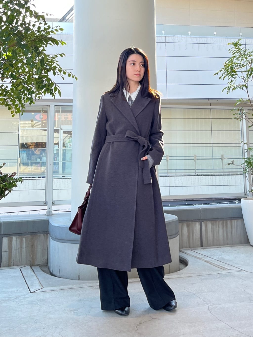 NATURAL BEAUTY BASIC | テーラーベルテッドロングコート | Rakuten