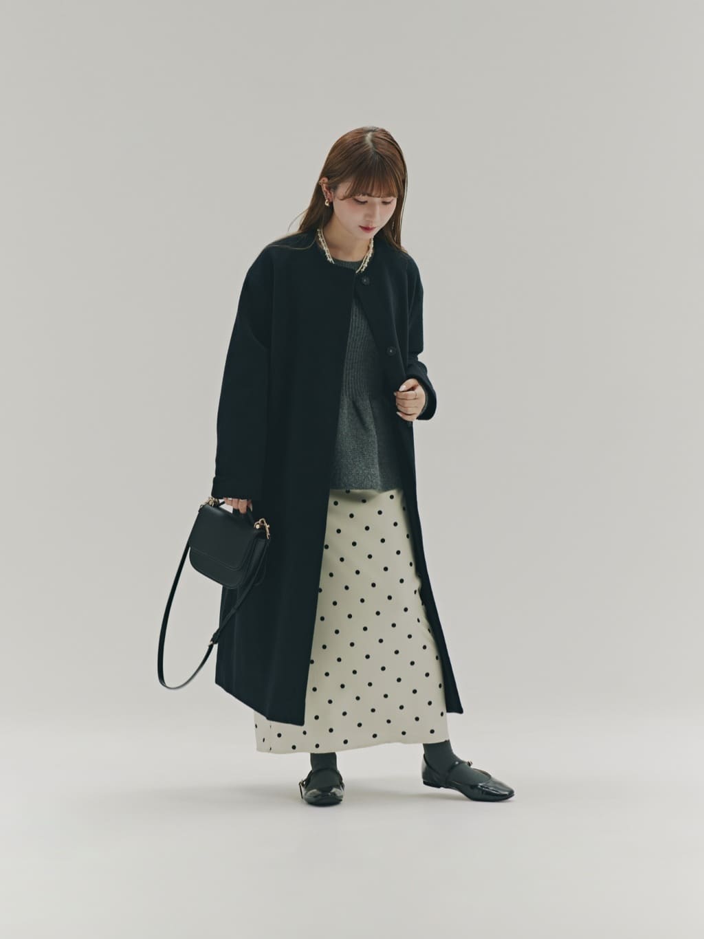 NATURAL BEAUTY BASIC | フォルムノーカラーロングコート | Rakuten