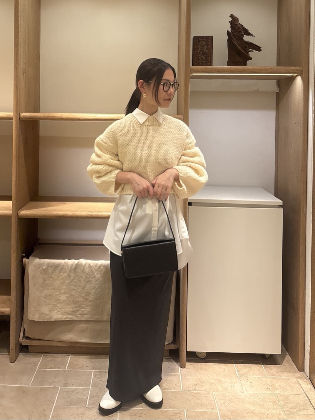 GALLARDAGALANTEの【3サイズ展開】ストレッチマキシタイトスカート2を使ったコーディネートを紹介します。｜Rakuten Fashion(楽天ファッション／旧楽天ブランドアベニュー)6596943