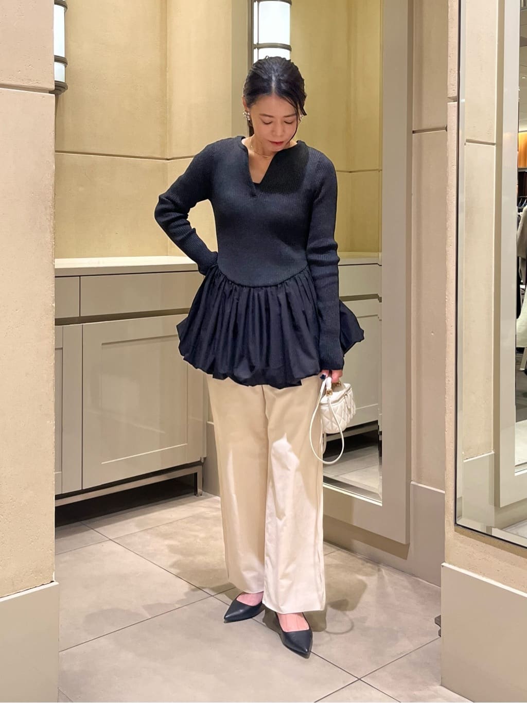 UNITED ARROWS | <AEWEN MATOPH>バルーンコンビ 二ットプルオーバー UNITED ARROWS | <AEWEN MATOPH>バルーンコンビ 二ットプルオーバー