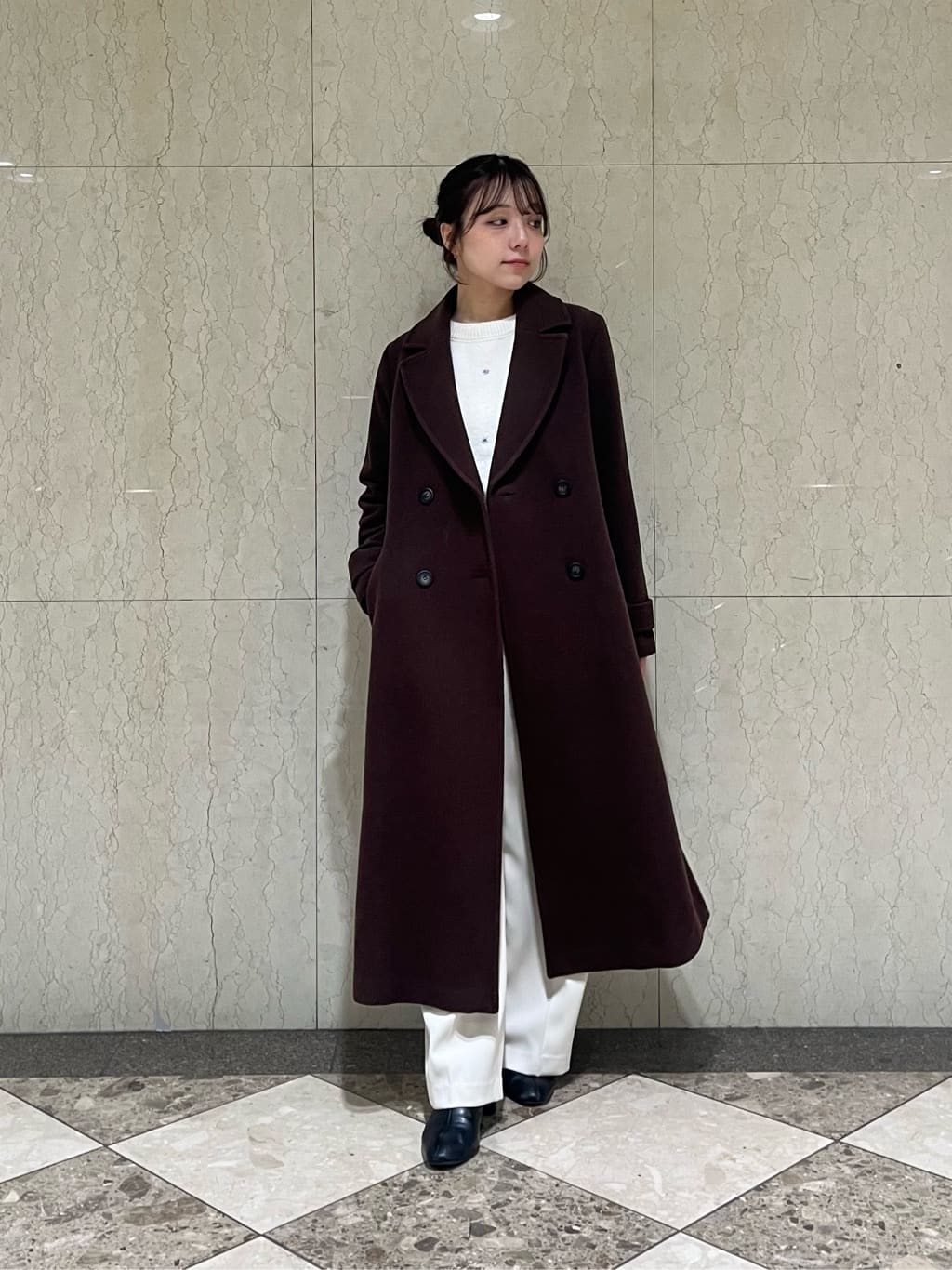 NATURAL BEAUTY BASIC | ビッグカラーダブルチェスターコート