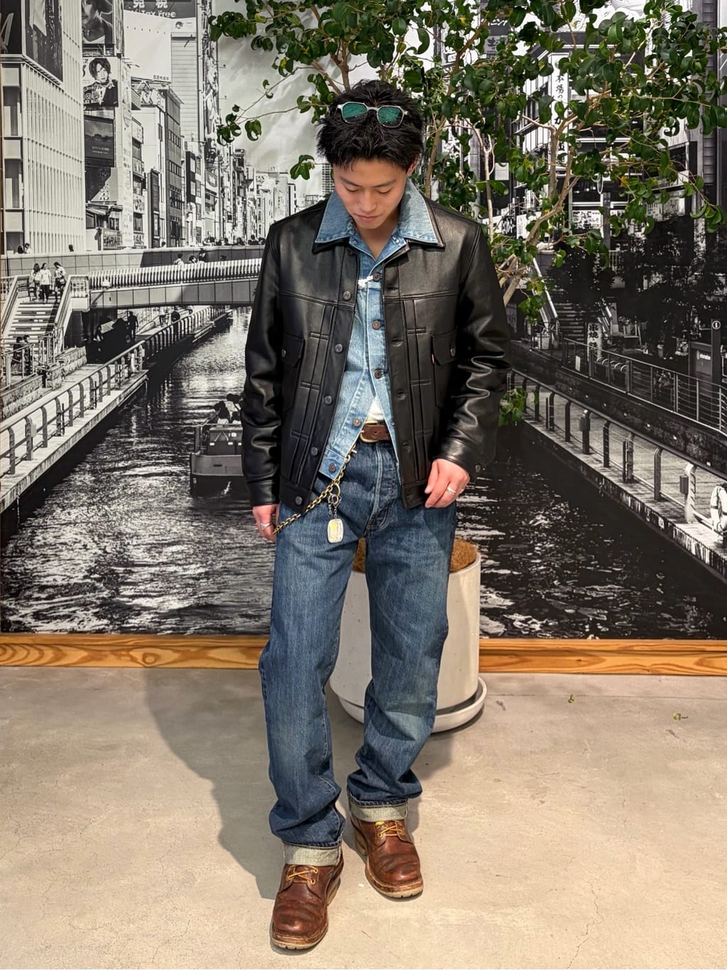 Levi's | PREMIUM BLACK TYPEII TRUCKER LEATHER JACKET | Rakuten