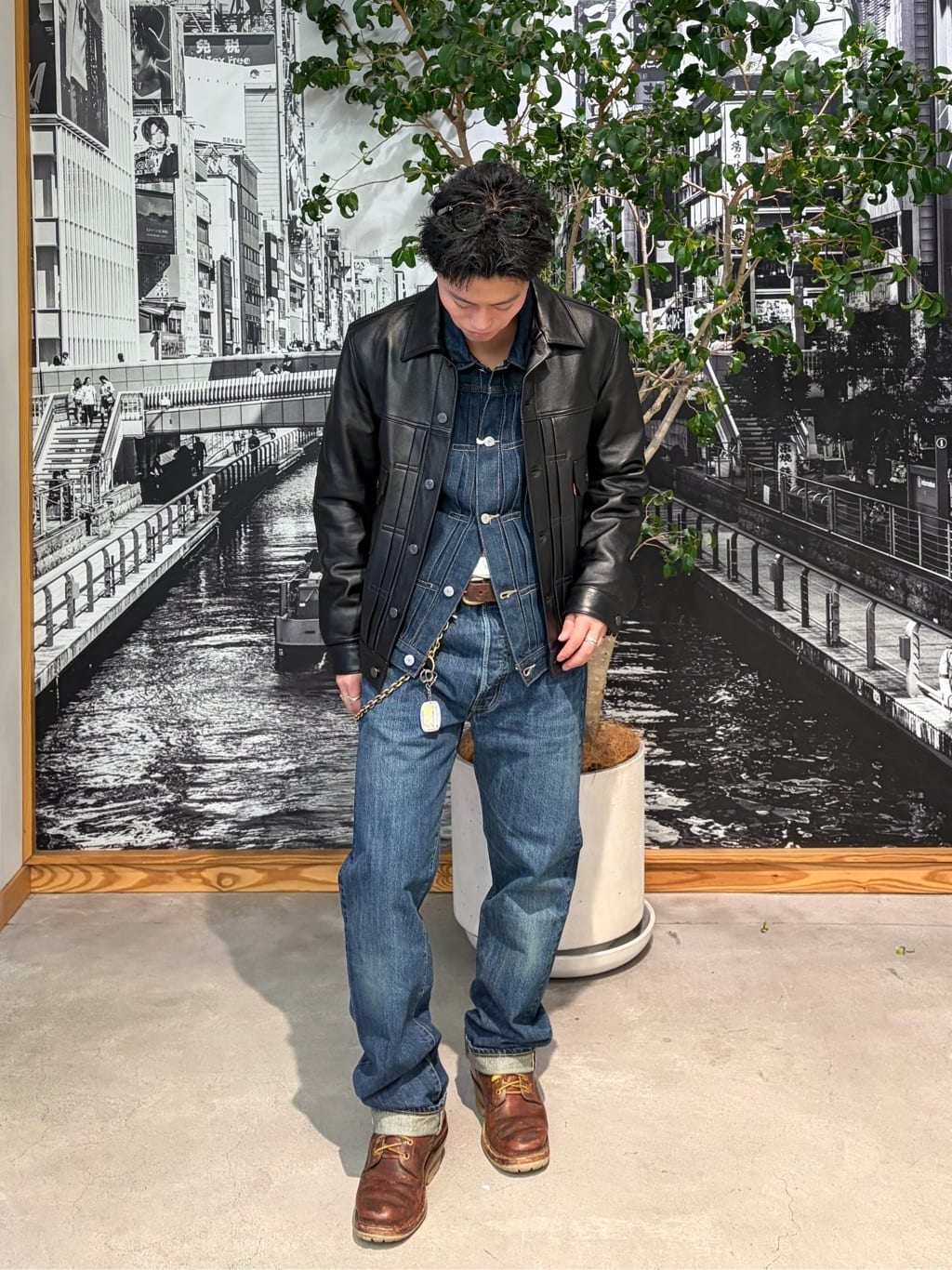 Levi's | PREMIUM BLACK TYPEII TRUCKER LEATHER JACKET | Rakuten