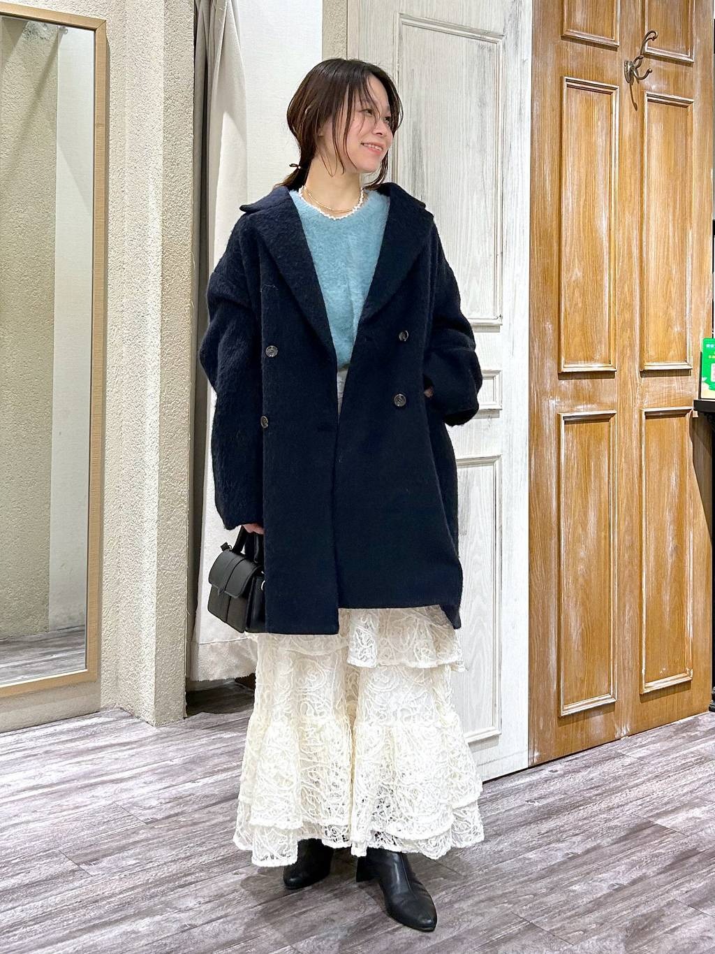 mysty womanの無地・柄シャギーニットプルオーバーを使ったコーディネートを紹介します。｜Rakuten Fashion(楽天ファッション／旧楽天ブランドアベニュー)6601319