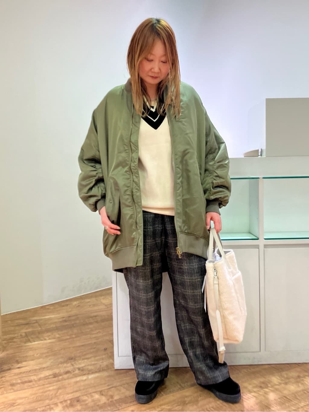 collex | ナイロンツイル中綿ブルゾン | Rakuten Fashion(楽天