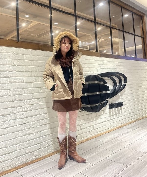 BEAMS WOMEN | DANTON / FAKE FUR HOODED DOWN JACKET 25AW | Rakuten