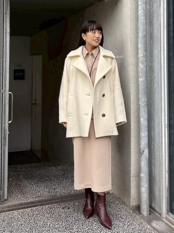 GRACE CONTINENTAL | シャギーハーフコート | Rakuten Fashion(楽天