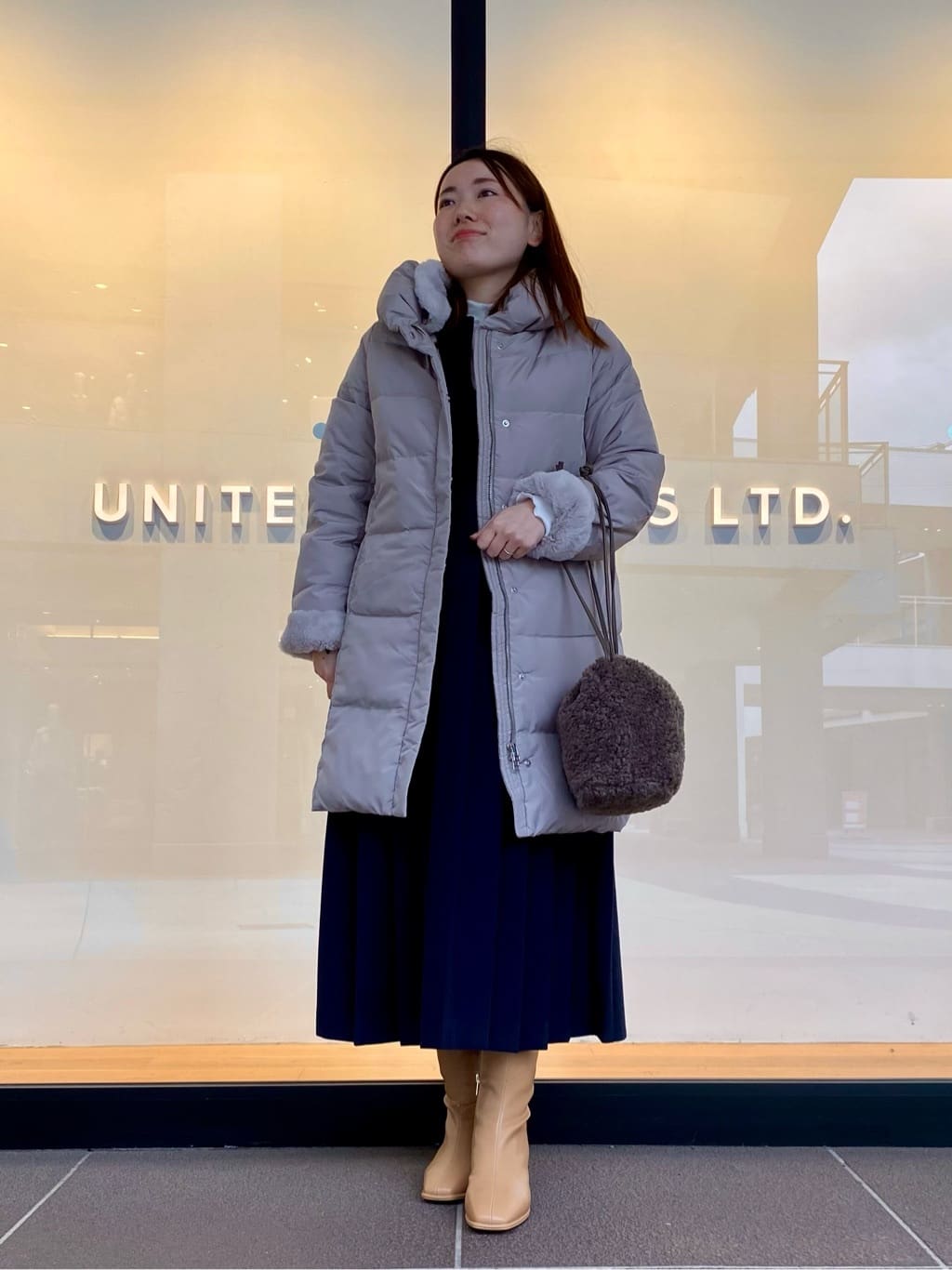 UNITED ARROWS LTD. OUTLET | フェイクファー ショールカラー ダウン