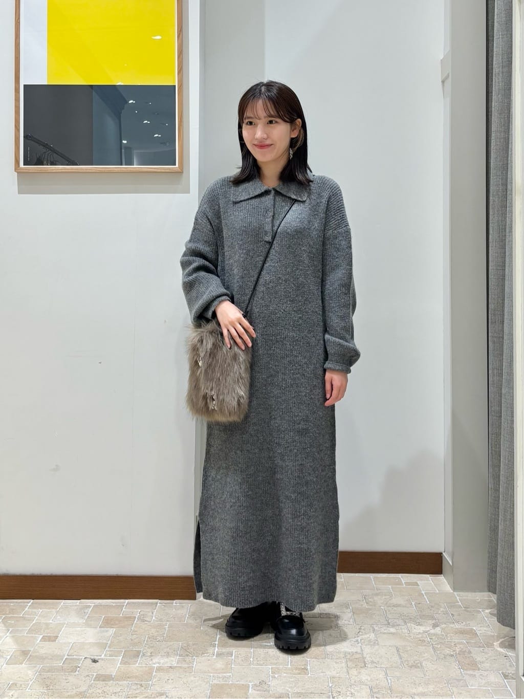 UNITED ARROWS LTD. OUTLETのニット ポロワンピース を使ったコーディネート | Rakuten Fashion(楽天 ...