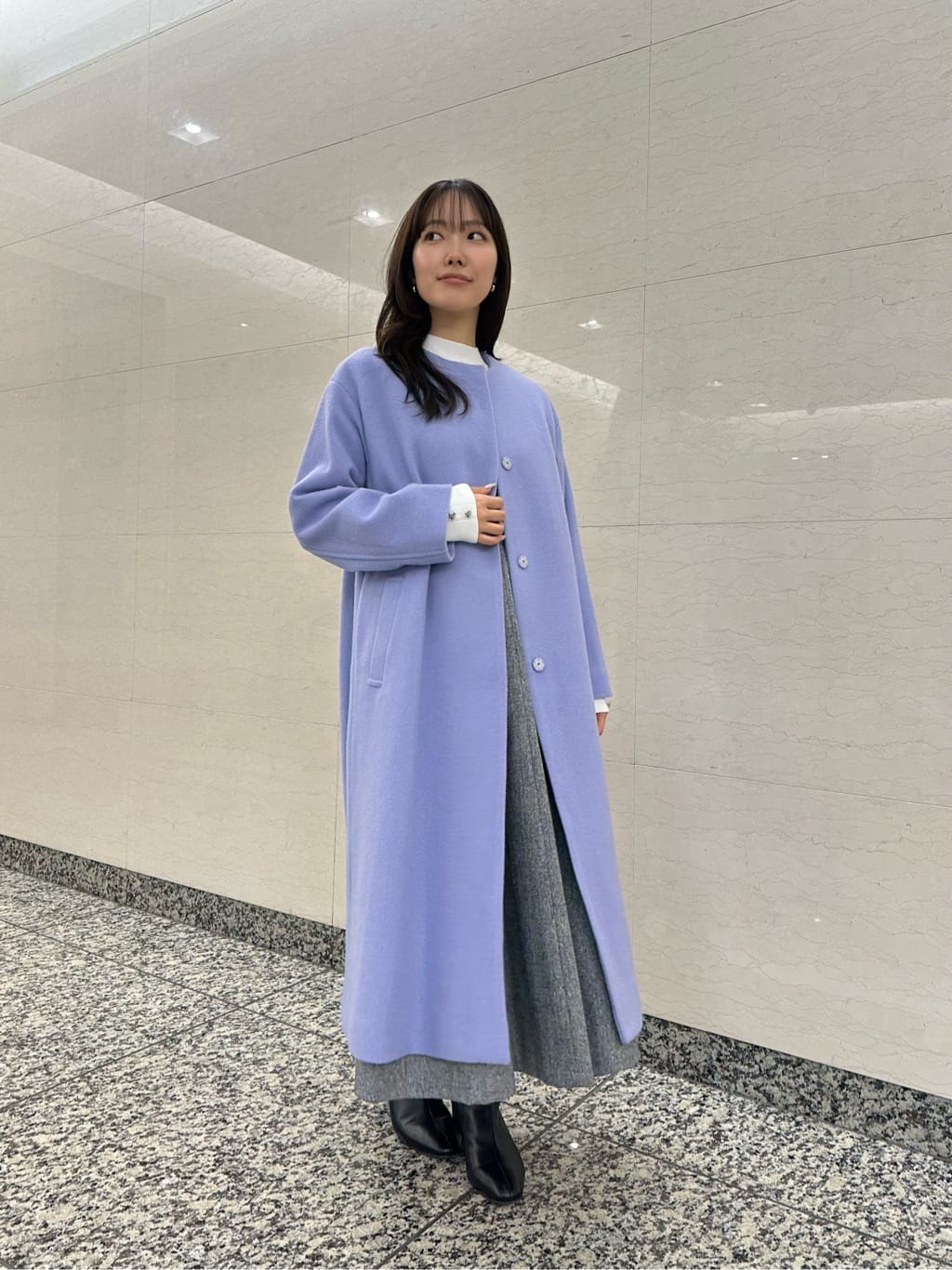NATURAL BEAUTY BASIC | フォルムノーカラーロングコート | Rakuten