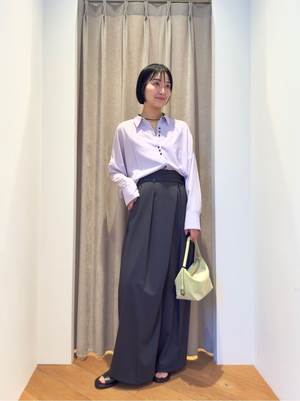 完売品　EMMEL REFINES EM V/ポプリン オーバー シャツ UNITED ARROWS green label relaxing | <EMMEL REFINES>EM V/ポプリン
