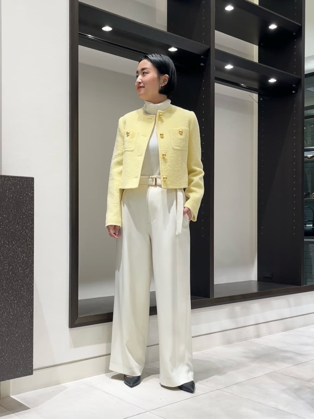 allurevilleの2WAYネックリブタートルを使ったコーディネートを紹介します。｜Rakuten Fashion(楽天ファッション／旧楽天ブランドアベニュー)6612049