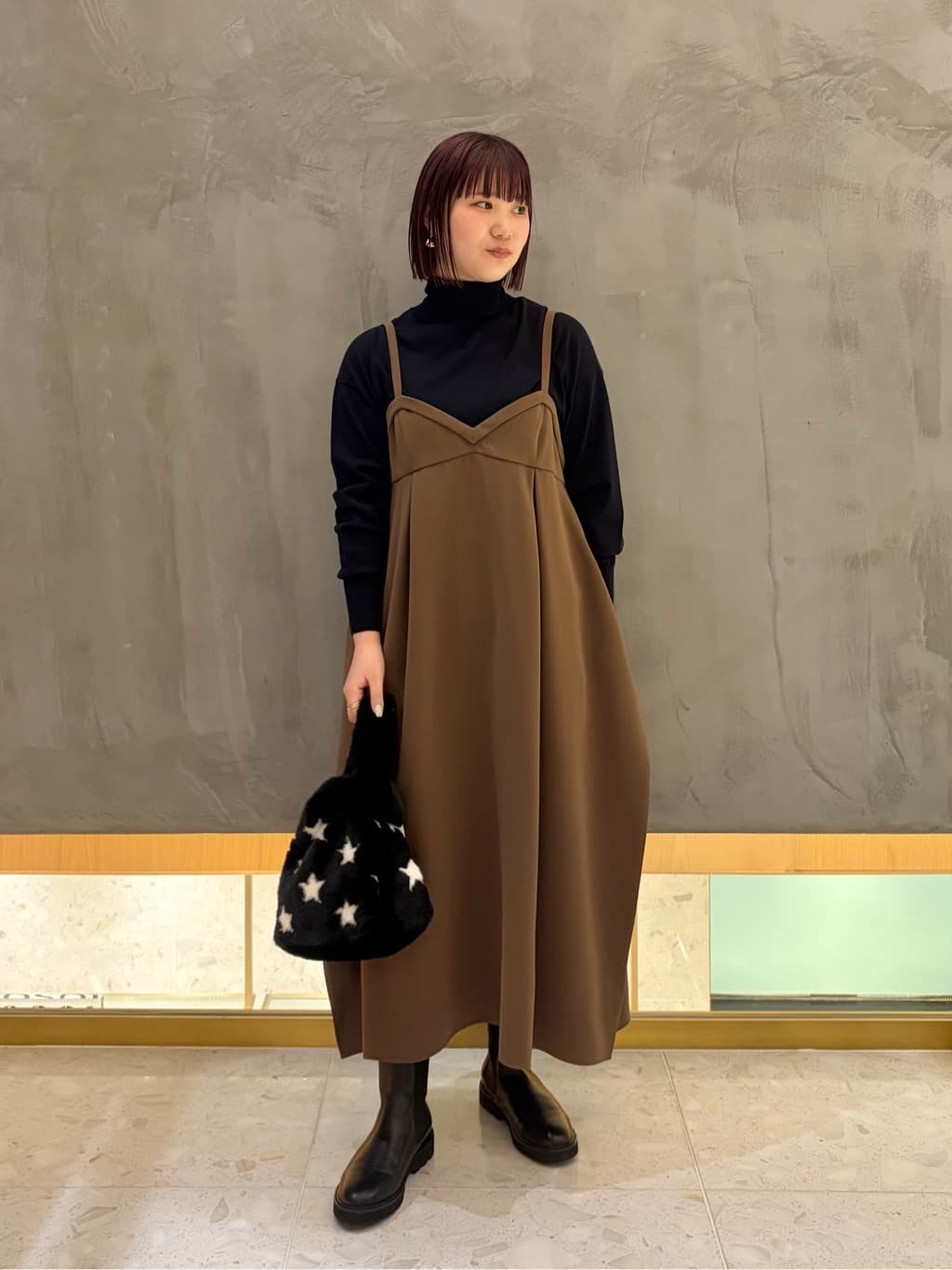 新品 ＜AEWEN MATOPH＞コクーンキャミワンピース ウォッシャブル M AEWEN MATOPH＞コクーンキャミソールワンピース ‐ ウォッシャブル