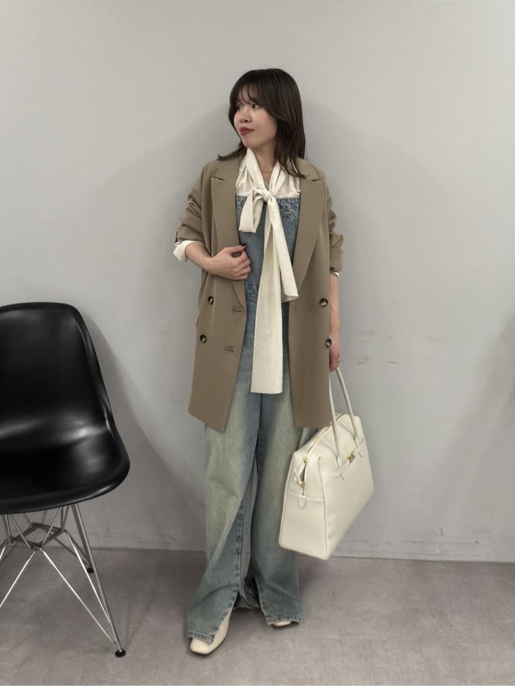 GALLARDAGALANTEの【上品×華やか】【2way】ギャザーボウタイブラウスを使ったコーディネートを紹介します。｜Rakuten Fashion(楽天ファッション／旧楽天ブランドアベニュー)6613937