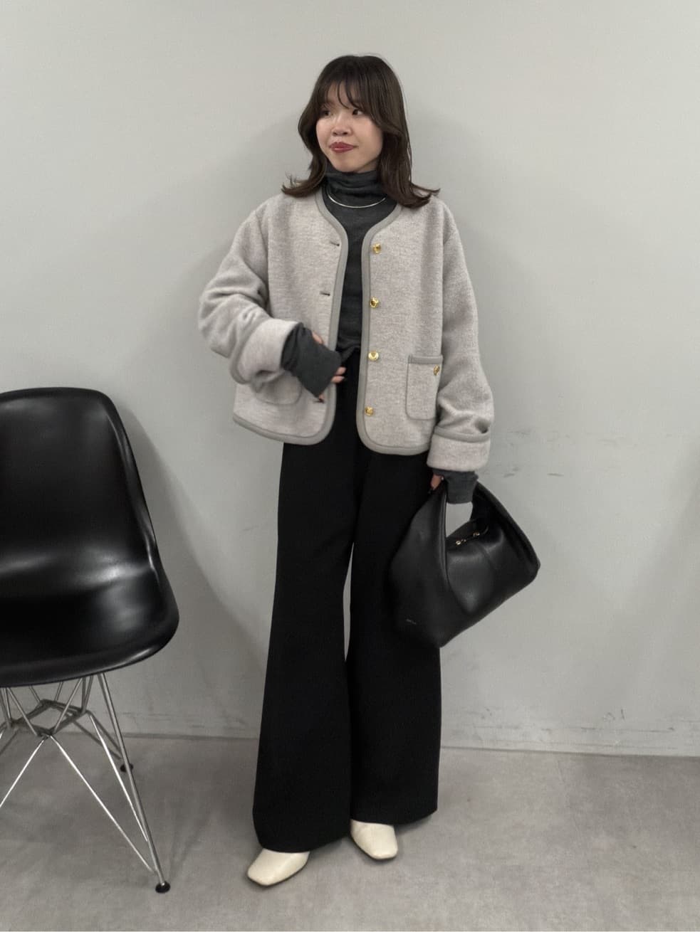 GALLARDAGALANTEの【累計販売1万枚超!】【美脚パンツ】ワイドドロストパンツを使ったコーディネートを紹介します。｜Rakuten Fashion(楽天ファッション／旧楽天ブランドアベニュー)6613972
