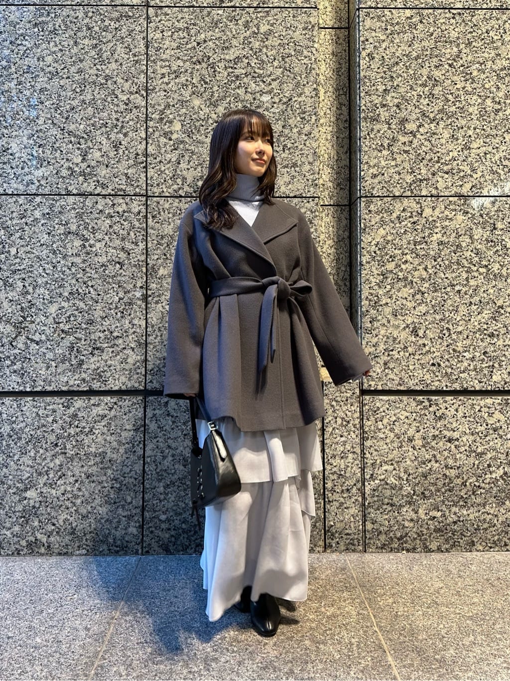 NATURAL BEAUTY BASIC | ベルテッドミディコート | Rakuten Fashion
