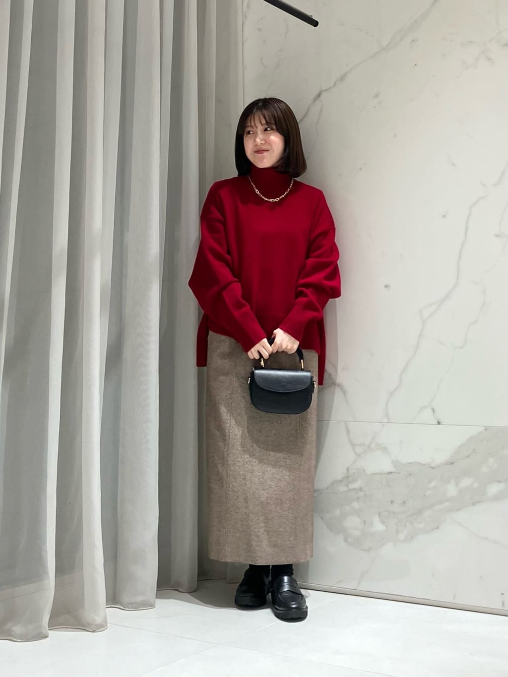 allurevilleのメリノウールオーバーサイズタートルを使ったコーディネートを紹介します。｜Rakuten Fashion(楽天ファッション／旧楽天ブランドアベニュー)6616015