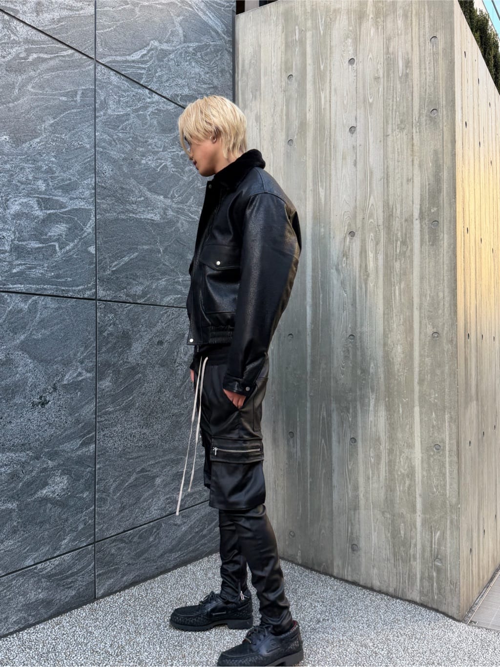 LHP | DankeSchon/ダンケシェーン/COATING FLAP ZIP POCKET PANTS