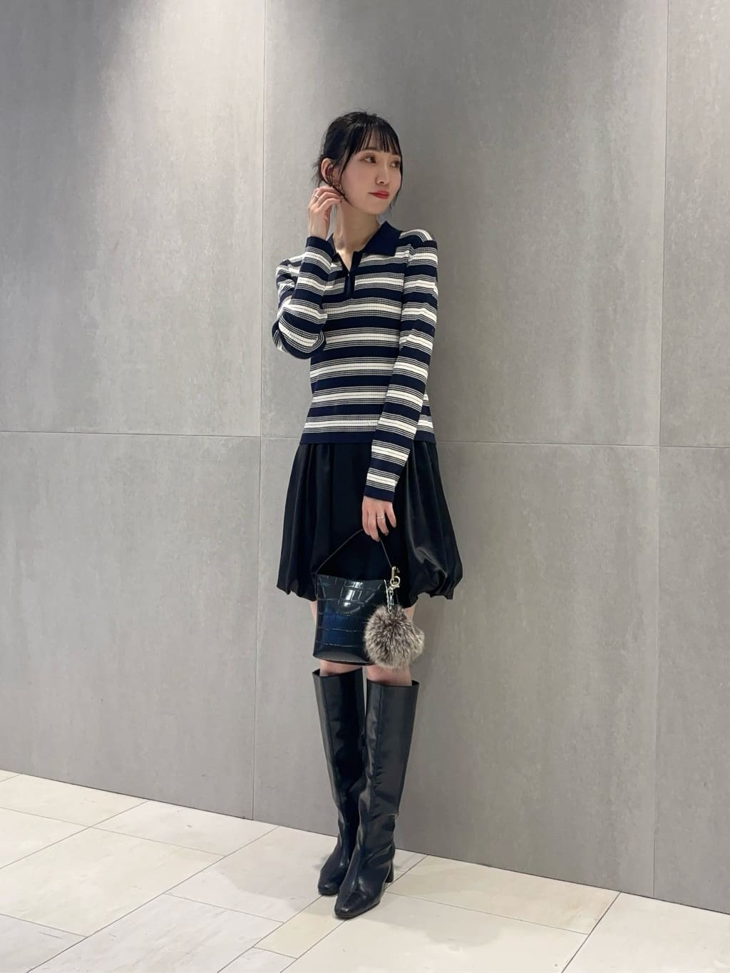 PROPORTION BODY DRESSINGのポロボーダーニット 25AWを使ったコーディネートを紹介します。｜Rakuten Fashion(楽天ファッション／旧楽天ブランドアベニュー)6622813
