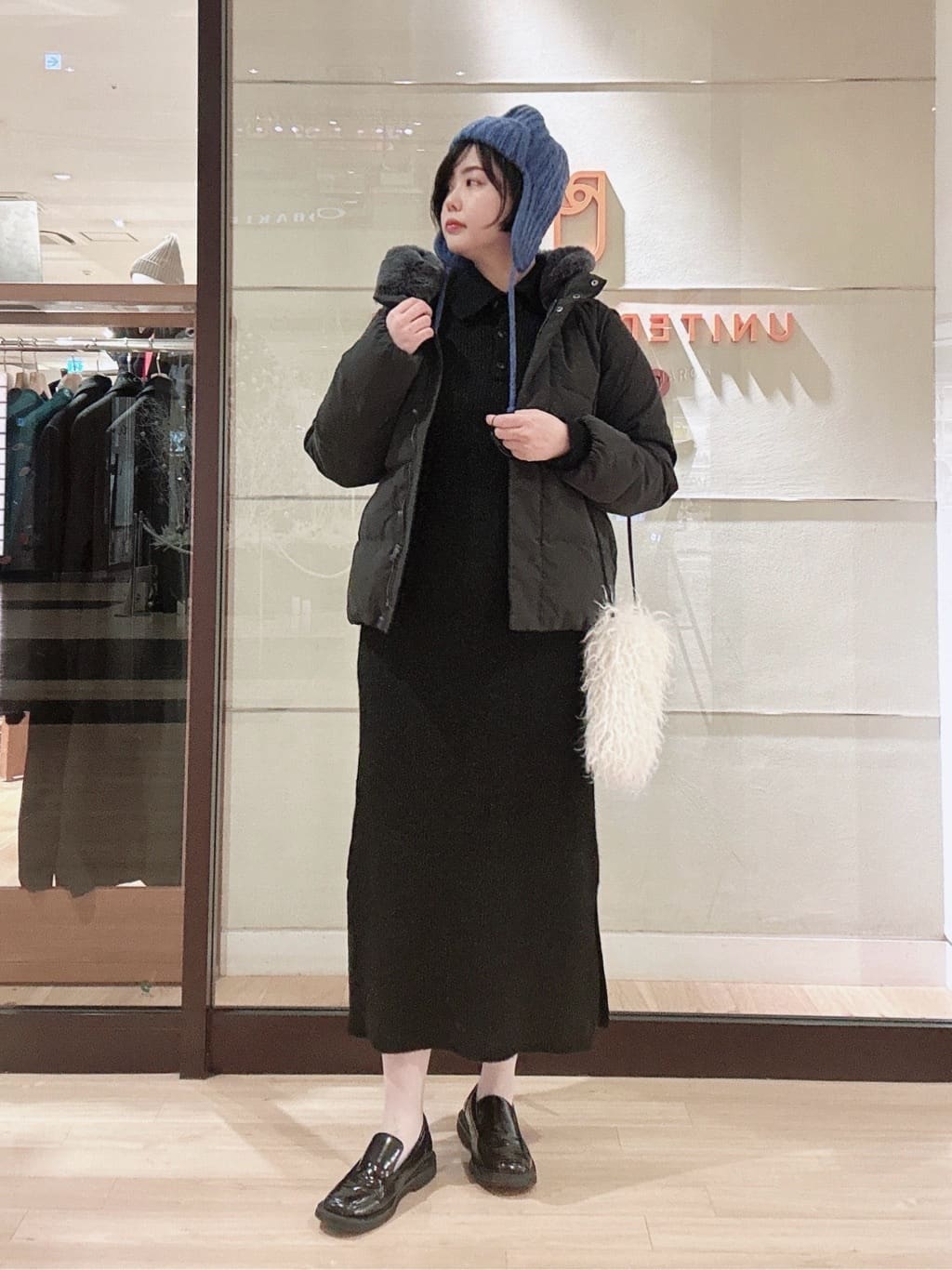 UNITED ARROWS LTD. OUTLET | フェイクファーフード ダウンジャケット