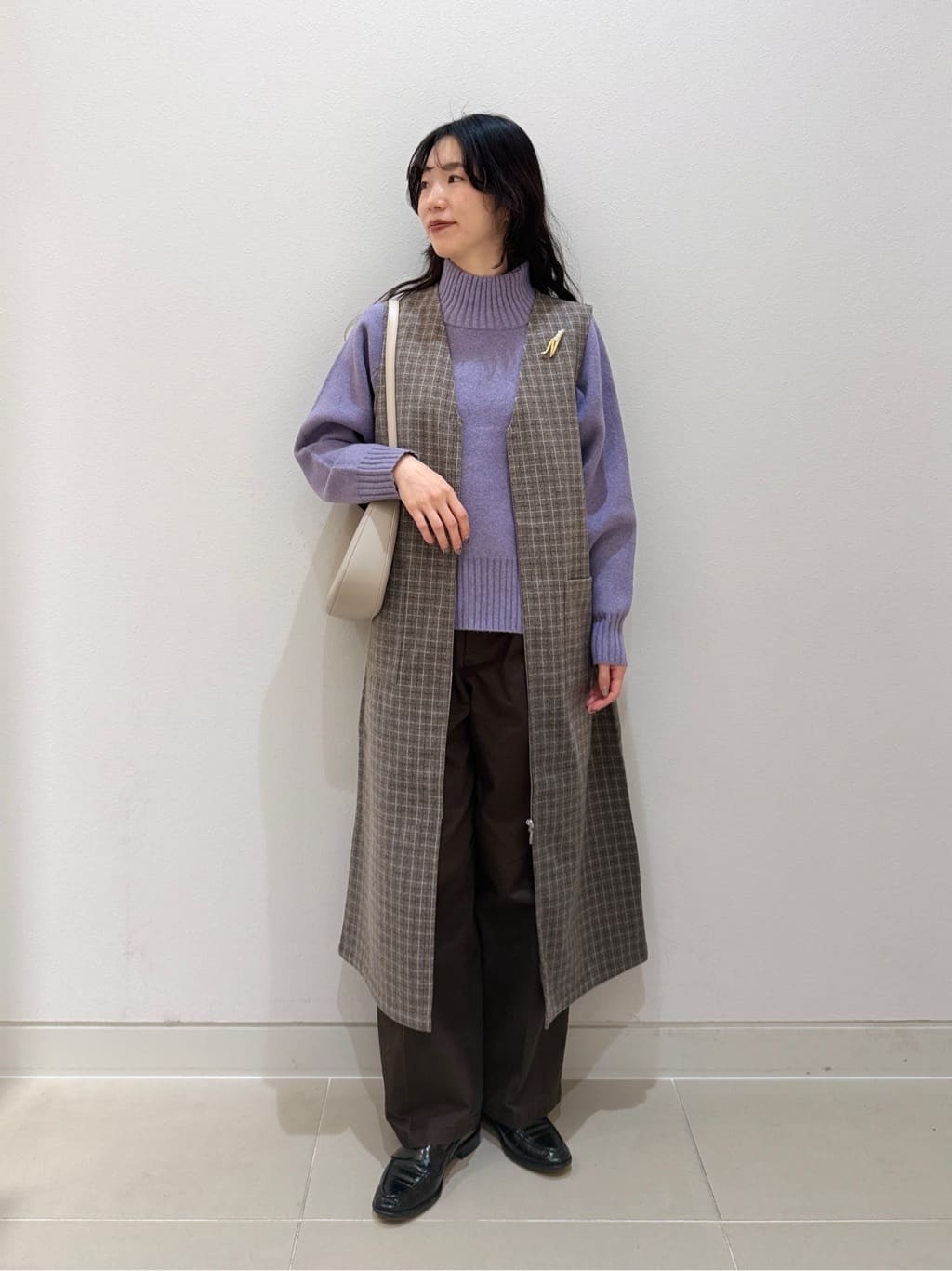 UNITED ARROWS LTD. OUTLETのニットメルトン チェック ジャンパースカート を使ったコーディネート | Rakuten ...