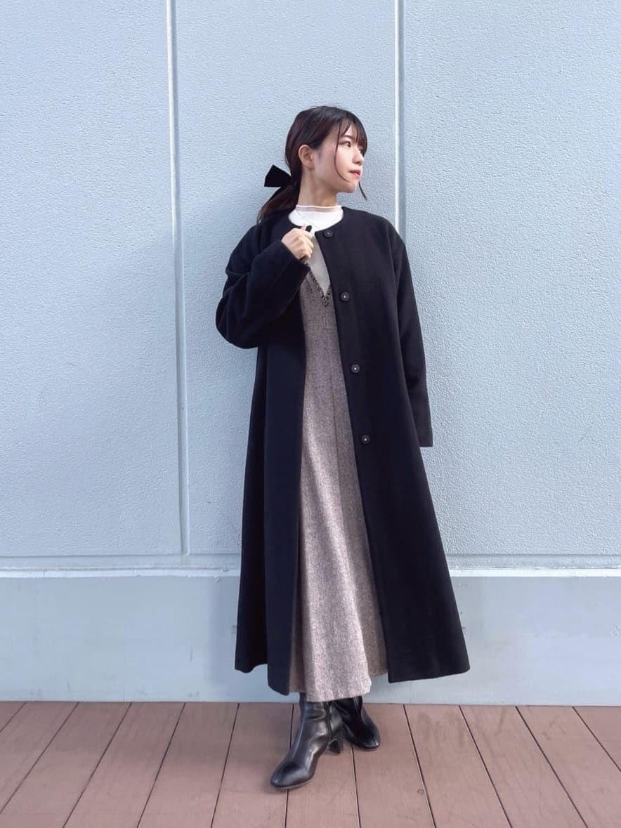 NATURAL BEAUTY BASIC | フォルムノーカラーロングコート | Rakuten