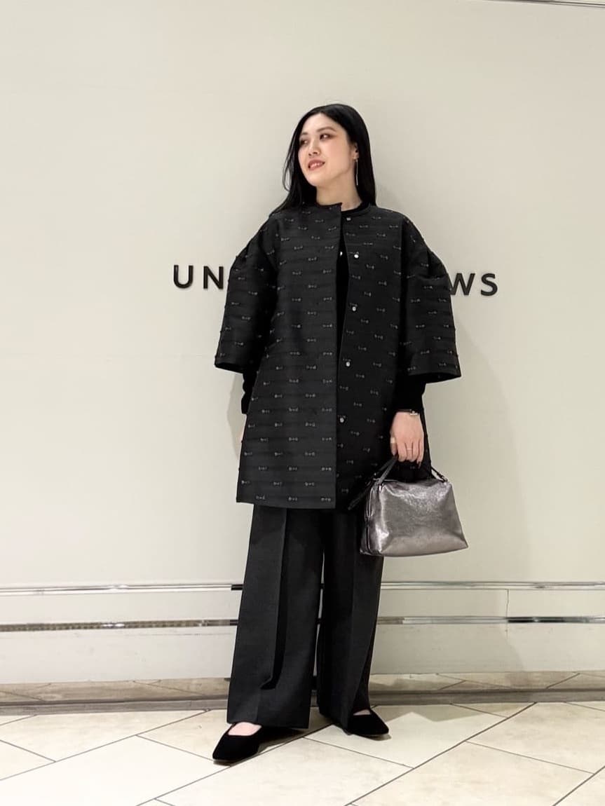 UNITED ARROWS | リボン カットジャガード コート | Rakuten Fashion