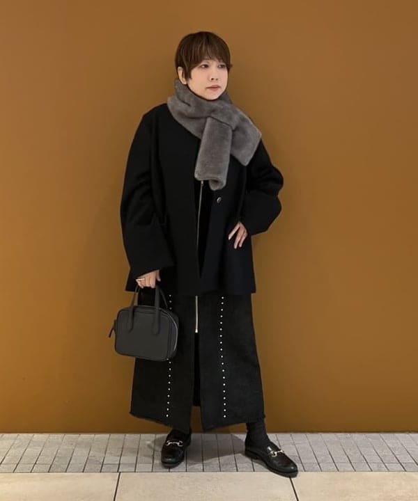 Demi-Luxe BEAMS | ソフトメルトン ノーカラーコート | Rakuten
