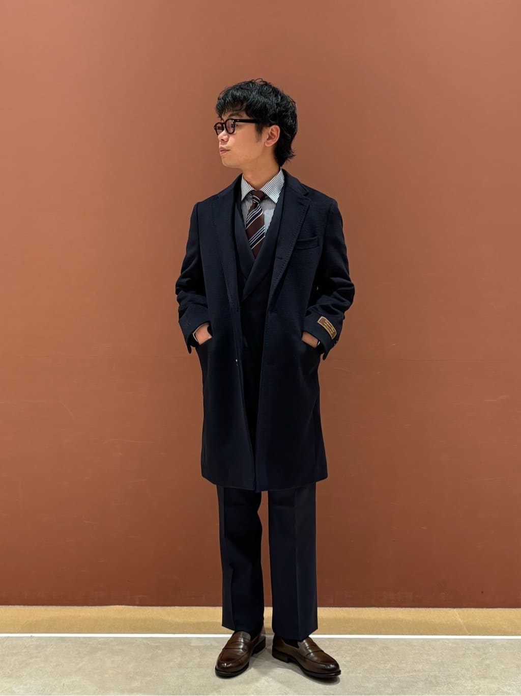 UNITED ARROWS LTD. OUTLET | カシミヤブレンド ネイビー チェスター