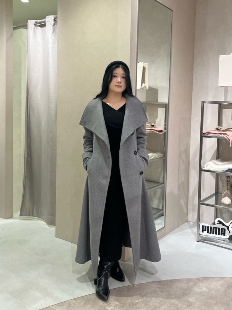 rienda | 25オーバーネックシンデレララインコート | Rakuten Fashion
