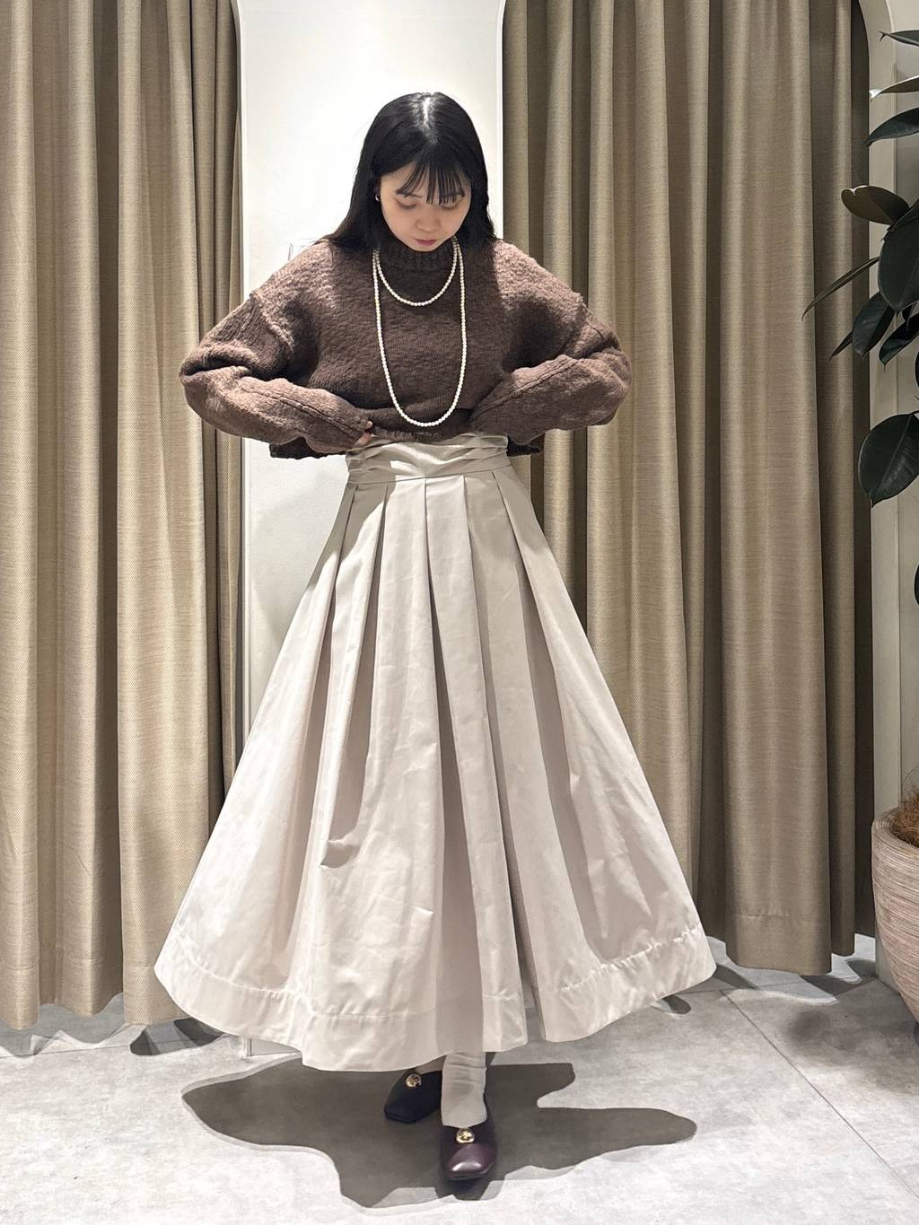 mysty womanの3ゲージネップヤーンショートニットを使ったコーディネートを紹介します。｜Rakuten Fashion(楽天ファッション／旧楽天ブランドアベニュー)6632887