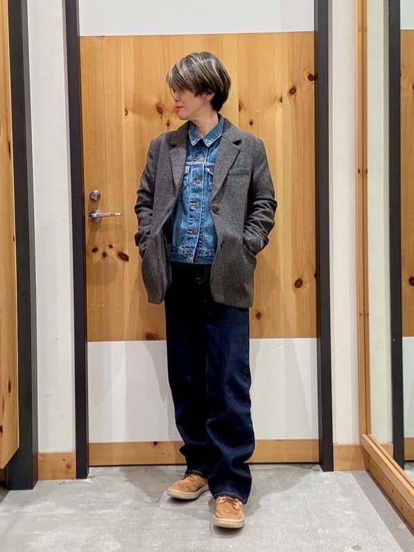 Levi's | RIBCAGE ストレートジーンズ ダークインディゴ | Rakuten
